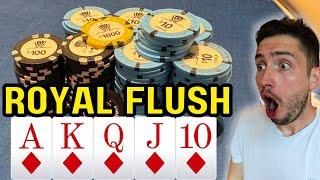 I FLOP A ROYAL FLUSH!! AMAZING High Stakes Action At The Wynn!!