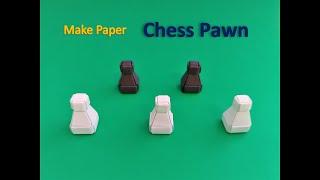 How to Make Paper Chess Piece Pawn | Modular Origami Bricks