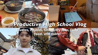 STUDY VLOG: High school life, Chemistry labs  , studying while sick, and productive test prep,