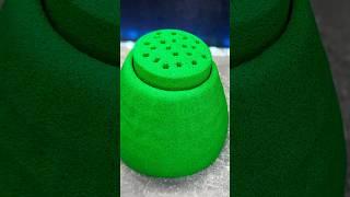 Relaxing ASMR | green kinetic sand #satisfying