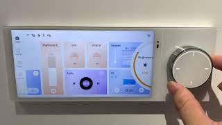 GVS KNX smart touch panel S7 knob version ( With KNX, SIP, APP FEATURES )