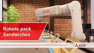 Robots pack Sandwiches I Mitsubishi Electric