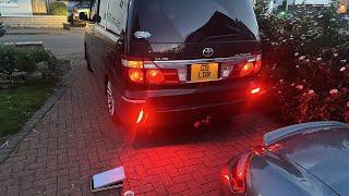 Replacing old LED fog lights  on Toyota Alphard with new brighter LEDS.