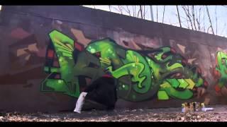 Kaos (Sweden) & Ogre (France) From MOAS (Monsters Of Art) Painting A Wall