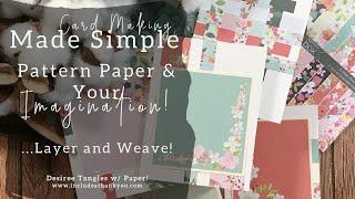 Card Making Made Simple! - Simplicity | 6x6 Paper Pad | Creating some Texture too!