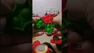 BINGE-ASMR CHRISTMAS SQUISHY POP IT TOY 11 #fidgettoys #christmasmistletoe #binge