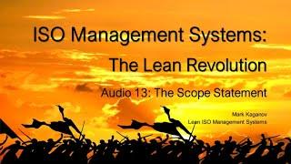 How to Write Scope for Procedures | Lean ISO Management Systems