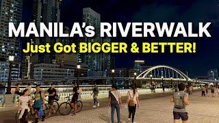 Philippines’ NEWEST Riverwalk! MANILA’S Pasig River Esplanade Just Got BIGGER & BETTER!