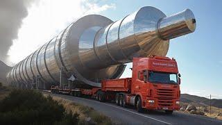 Most Dangerous Massive Industrial Giants on the Move: Transporting Heavy Load Machinery#11