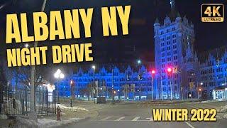 Driving Albany NY at Night | Winter 2022