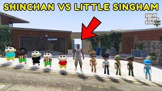 Shinchan Vs Little Singham in GTA 5 | Franklin Ramp Challenge