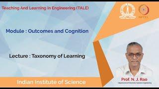 noc19 ge04 lec09 Taxonomy of Learning