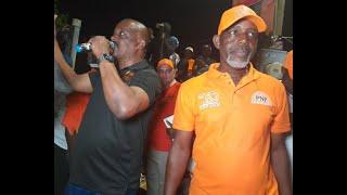 PNP Supporters @ Cobbla Square, Manchester….Mr. David Knight Councillor For Walderston Division