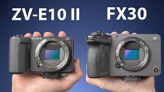 Sony FX30 vs Sony ZV-E10 II