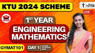 KTU BTECH FIRST YEAR (SEMESTER 1&2) 2024 SCHEME ENGINEERING MATHEMATICS FREE LIVE