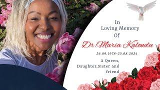 OFFICIAL BURIAL LIVE STREAM OF THE LATE DR MARIA KALONDU NDUATI