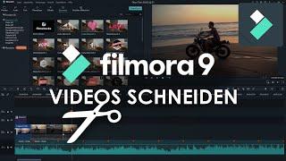 YouTube VIDEOS SCHNEIDEN für EINSTEIGER mit Filmora9 - Tutorial Deutsch 2021