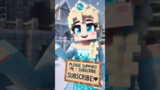 “Can Elsa Escape the Dark Castle? ️”#shorts#Minecraft#Disney