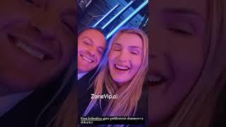 Sara Hoxha dhe Ledion Liço gjatë publicitetit të Big Brother Vip 