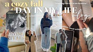 vlogging like we’re on facetime  special edition book haul, shopping for fall, workout + more!