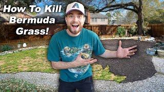 How to Kill a Bermuda Grass Lawn! Turning My Yard Into a Wildflower Meadow Tutorial