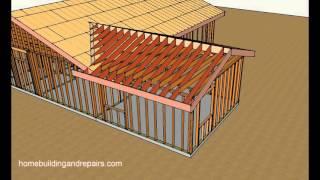 How To Attach Home Addition Roof Framing To Existing Sloping Roof