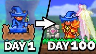 I Spent 100 Days in Terraria Skyblock...