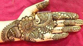 Very Easy Simple Mehndi Design Front Hand/cone designs /mendini design@BeautifyMehndi7359