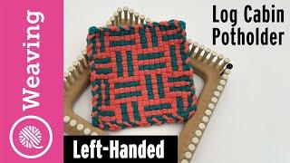 Log Cabin Potholder | Left Handed