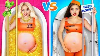 Popular VS Unpopular Girs in Jail || Epic Stories Pregnancy Prisoner by RATATA COOL