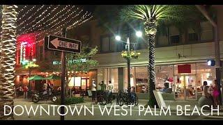 Walking Downtown West Palm Beach Saturday Night 2.13.21