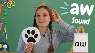 aw Sound Phonics | Learn to Read with 'aw' Words | British Teacher's Phonics Lesson