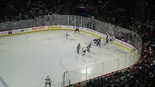 Laval Rocket's Jared Davidson takes a swing at Toronto Marlies' Zach Solow 12/7/24