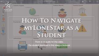 Navigate myLoneStar as a Student