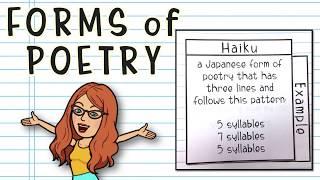 Forms of Poetry: Learn Haiku, Limerick, Acrostic, Free Verse and More! Poetry for Kids