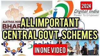 All Important and active Central Govt. Schemes / SSC CGL / RRB / UPSC / APSC