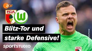 FC Augsburg – VfL Wolfsburg Highlights | Bundesliga, 28. Spieltag 2021/22 | sportstudio