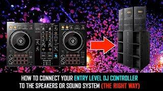 Entry Level DJ Controller | How to connect to speakers or sound system