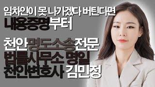 내용증명부터 명도소송까지 천안변호사 김민정