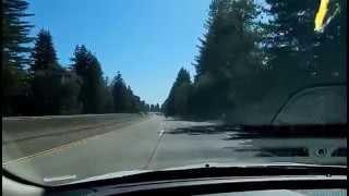 Drive U.S. Route 101 into Healdsburg CA