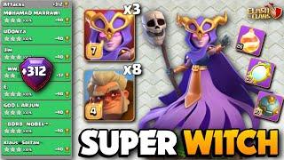 STRONGEST FIREBALL Attack  SUPER WITCH FIREBALL  TH16 Attack Strategy  Clash Of Clans