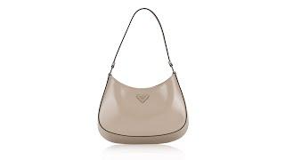 Prada Spazzolato Cleo Shoulder Bag Orchidea