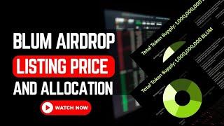 Blum Airdrop Tokenomics, what you must know before listing 
