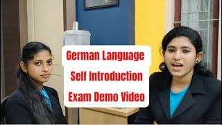 How To Self Introduce in German Language/ Speaking Exam Demo/“Sie” Form(Formal)/Sich Vorstellen/A1