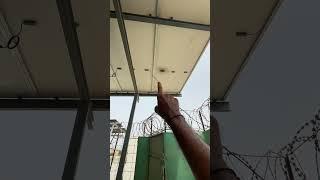 Solar Panel on FIRE Ongrid 20 KW Solar Power Project #ongridsolar #solarenergyworld #solarproject