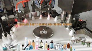 Automatic Bottle Filling and Capping Machine with robot hand for 10ml plastic bottles