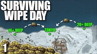 I BUILT BETWEEN 2 CLANS AND STOLE THEIR LOOT ON WIPE DAY | Solo Rust