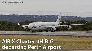 AirX Charter (9H-BIG) departing Perth Airport on February 2, 2018.