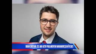 BRIAN CRISTIAN, CEL MAI ACTIV PARLAMENTAR MARAMUREȘEAN ÎN 2021