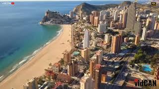 Benidorm  Playa de Poniente Sky  Beni Drone